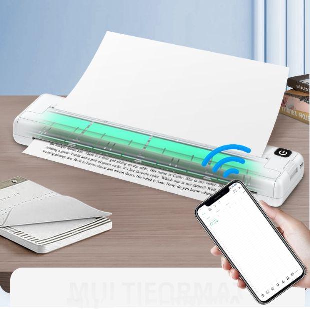 Inkless and wireless Printer. A4 Thermal Printing with One Click Printing. label 3