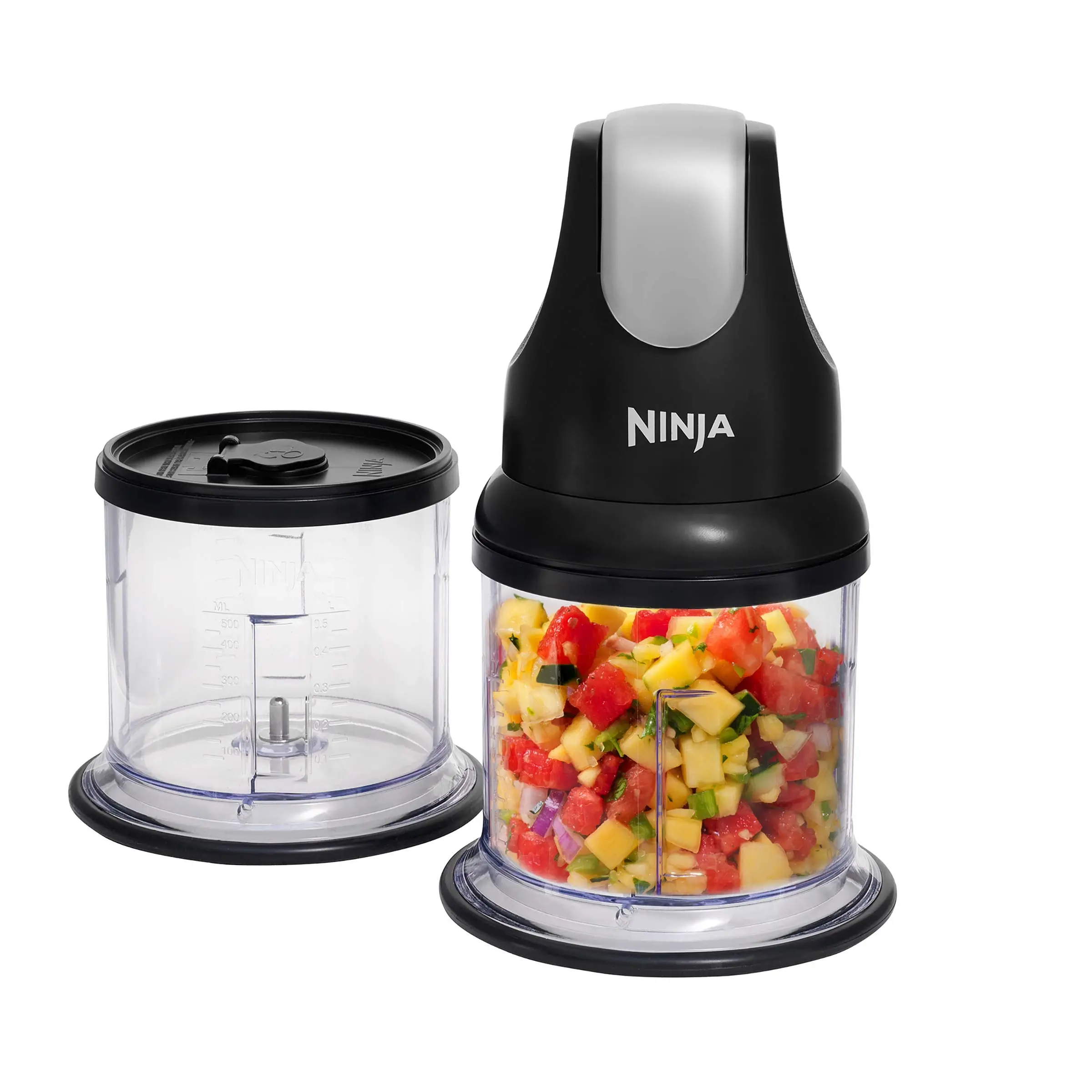 Ninja Professional Chopper [NJ1002UKBK] - Stackable, 200W, Black - Pulse Action for Precise Chopping, Mincing, and Pureeing