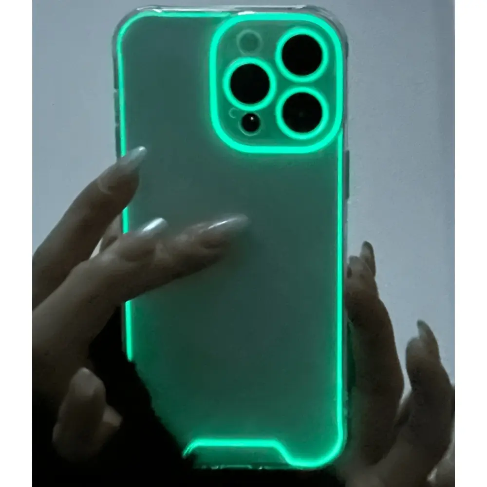 Unique Luminous Transparent Mobile Phone Case All-round Protection Soft Mobile Phone Case 360-degree Comprehensive Protection Suitable for iPhone 11 12 13 14 Pro Max 15 16 Plus