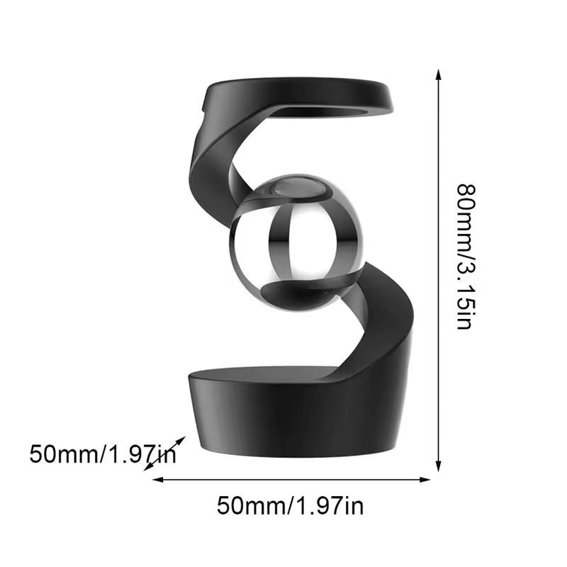 Gravity Defying Kinetic Desk Toy Stress Relief Kinetic Sculpture Desktop Suspended Gyroscope Sculpture for Office Desk Decor 5