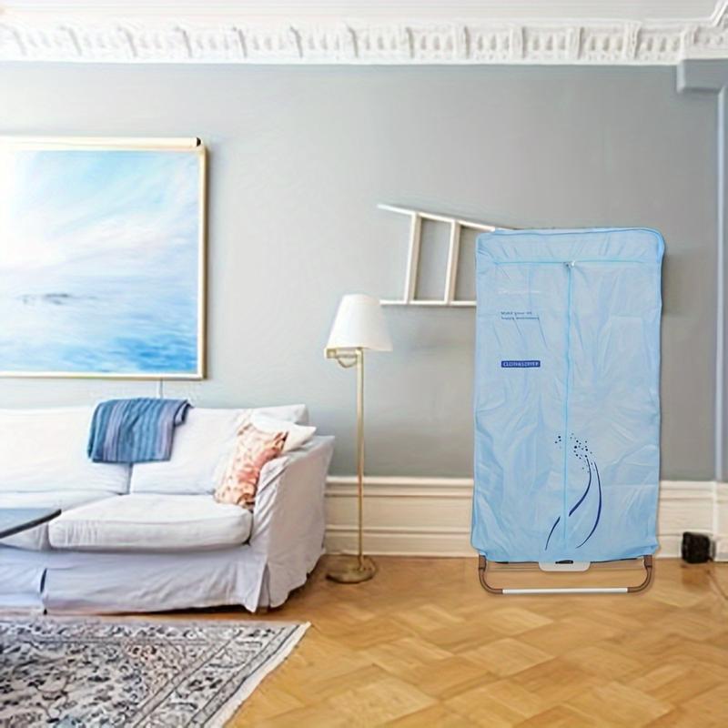 Product Introduction of Concise Home Installation-free Folding Hanging Clothes Dryer With Remote Controller Aluminum Alloy Tubes 15KG Easy Storage Electric Drying Clothes Quickly Suitcase With Timer Portable Simple Wardrobe With Heater For Winter Cold Rainy Days 43