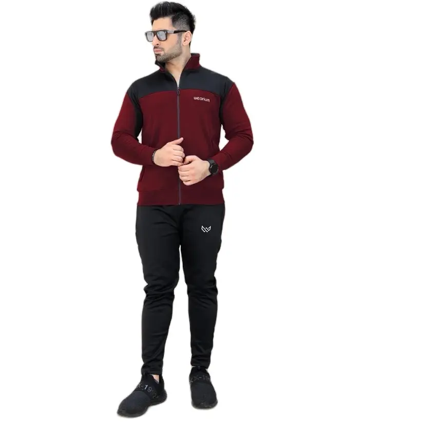 Men's Solid Regular Fit tracksuit Waist Pants for Daily Workout, Spring & Fall Holiday Outfit - Fleece, Stretch, Stylish, Classic Clothing Menswear Set
