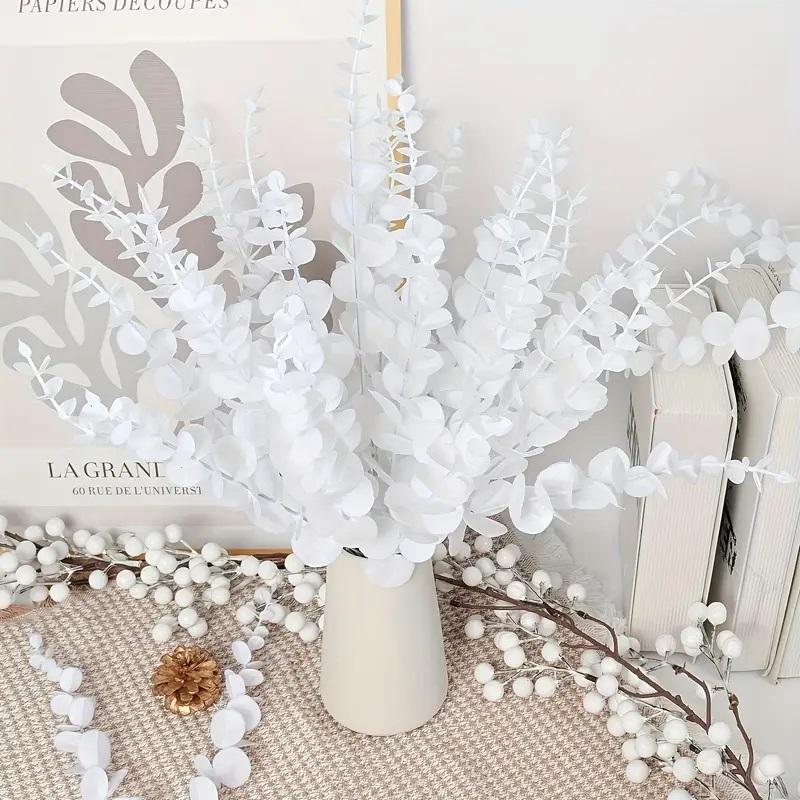 10 pc Black/White/Mix Eucalyptus Stems for Home Decor - Plants, Perfect for Festive Decorations - Ornaments, Set Ornaments Set Kitchen Spooky wax  melts 7