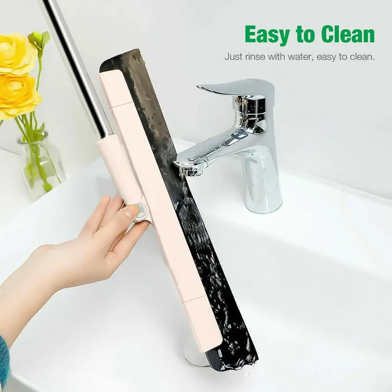 Floor Squeegee Wet Room Tile Cleaning Foam Wiper Extendable Handle Broom For Home cleaning, viral scrubbrush 7