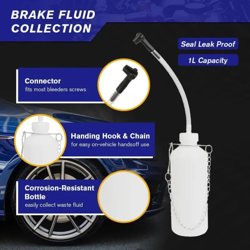⭐[Delivery In 2-3 Days]⭐3L Brake System Clutch Fluid Pressure Bleeder Bleeding Bottle Kit Car Bleed Tool 8