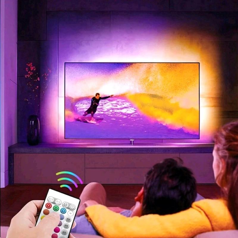 1PC TV Light Strip, Music Sync LED TV Backlight, led strip lights, LED TV Light With BT Function - RGB Color Changing Light Strip For Home Theater Arsenal led  Indoor and outdoor lighting strips smart rope 2