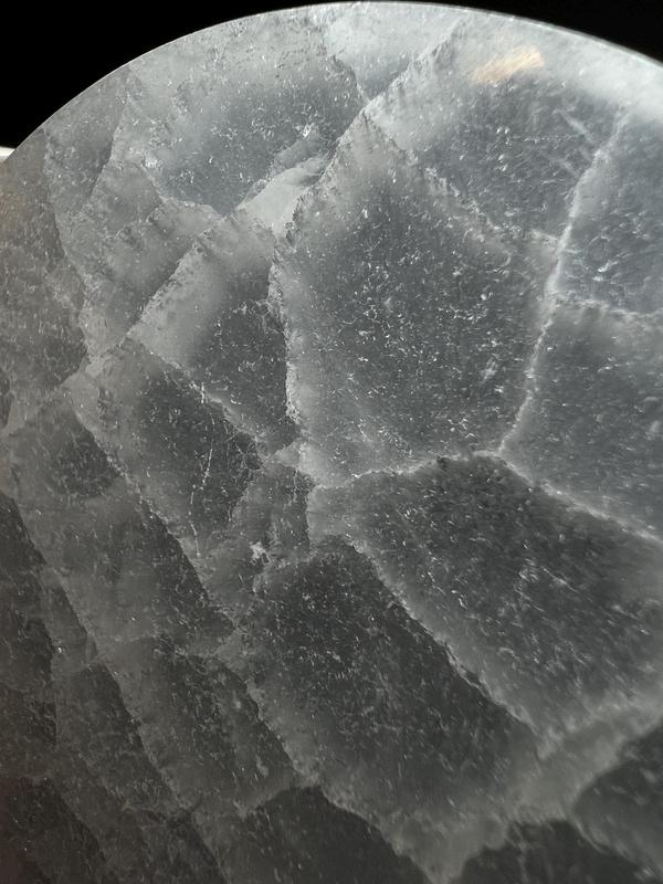 Gorgeous Selenite Circle Crystal Charging Plate disc From Morocco 3