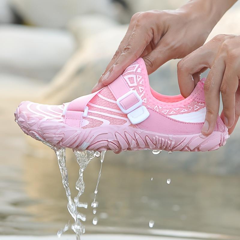Product Introduction of Women's sports water shoes are casual, breathable, lightweight, fast drying, anti slip, barefoot, and suitable for surfing, swimming, fishing, diving, fitness training, outdoor river tracing, and adjustable fit 1