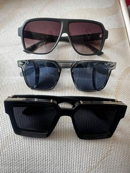 Product Review of 1 Pair Simple Rivet Sunglasses For Everyday Use, Summer Square Frame Fashion Sunglasses, Travel Accessories from T**h 3