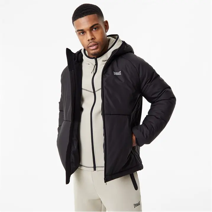 Everlast Mens Padded Hooded Jacket Outerwear