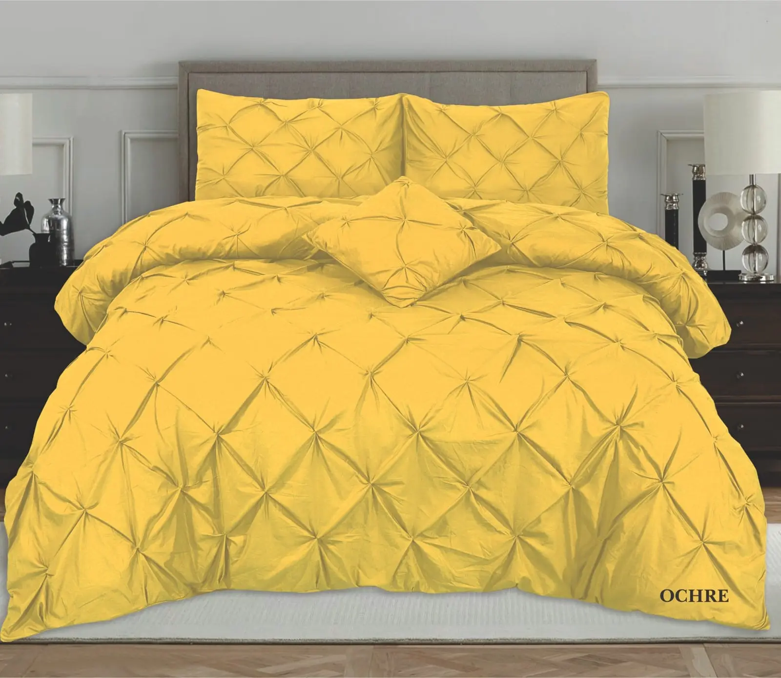Pintuck Pinch Pleated Luxury Dreamscape  Duvet Sets & Poly Cotton Quilt Cover Sets - Available in Multiple Sizes and 20 Colors
