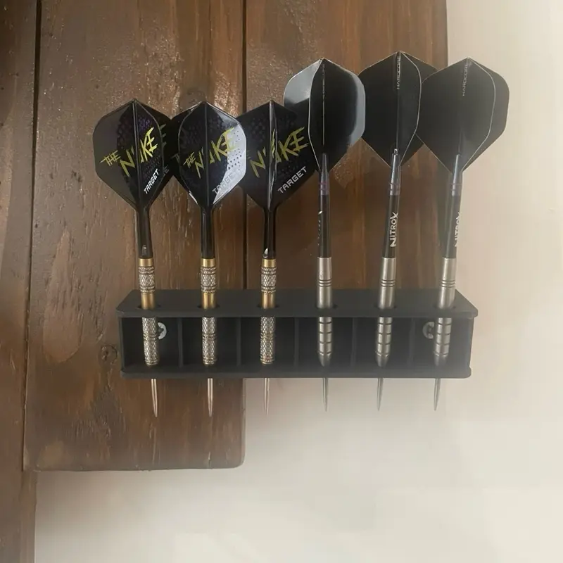 Wall Mount Darts Holder. Holds 6 darts. Fixings included