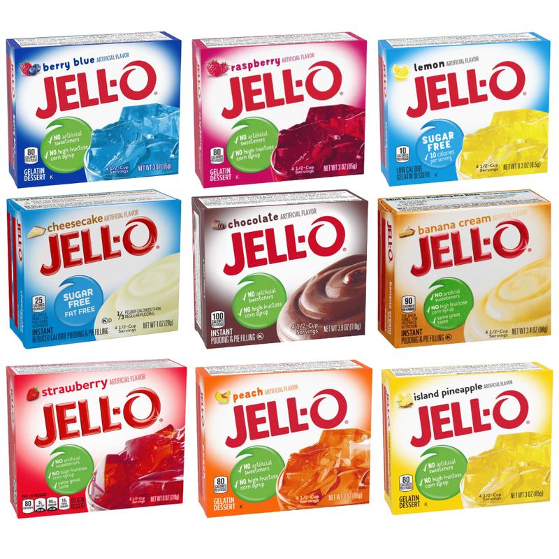 Jell-O Gelatine Dessert & Instant Pudding and Pie Filling | Jelly Pudding Snack | Choose Your Flavours 0