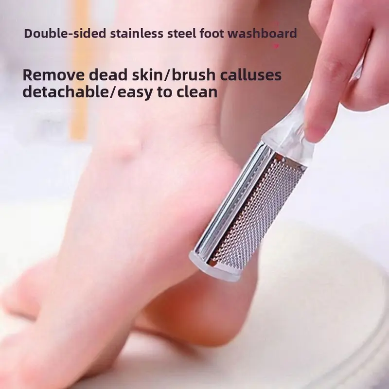 【 Luxury Gift 3】Double-sided foot rub tool Remove dead skin pedicure tool remove callus pedicure tool remove callus pedicure tool rub board pedicure tool Manicure Nail 3