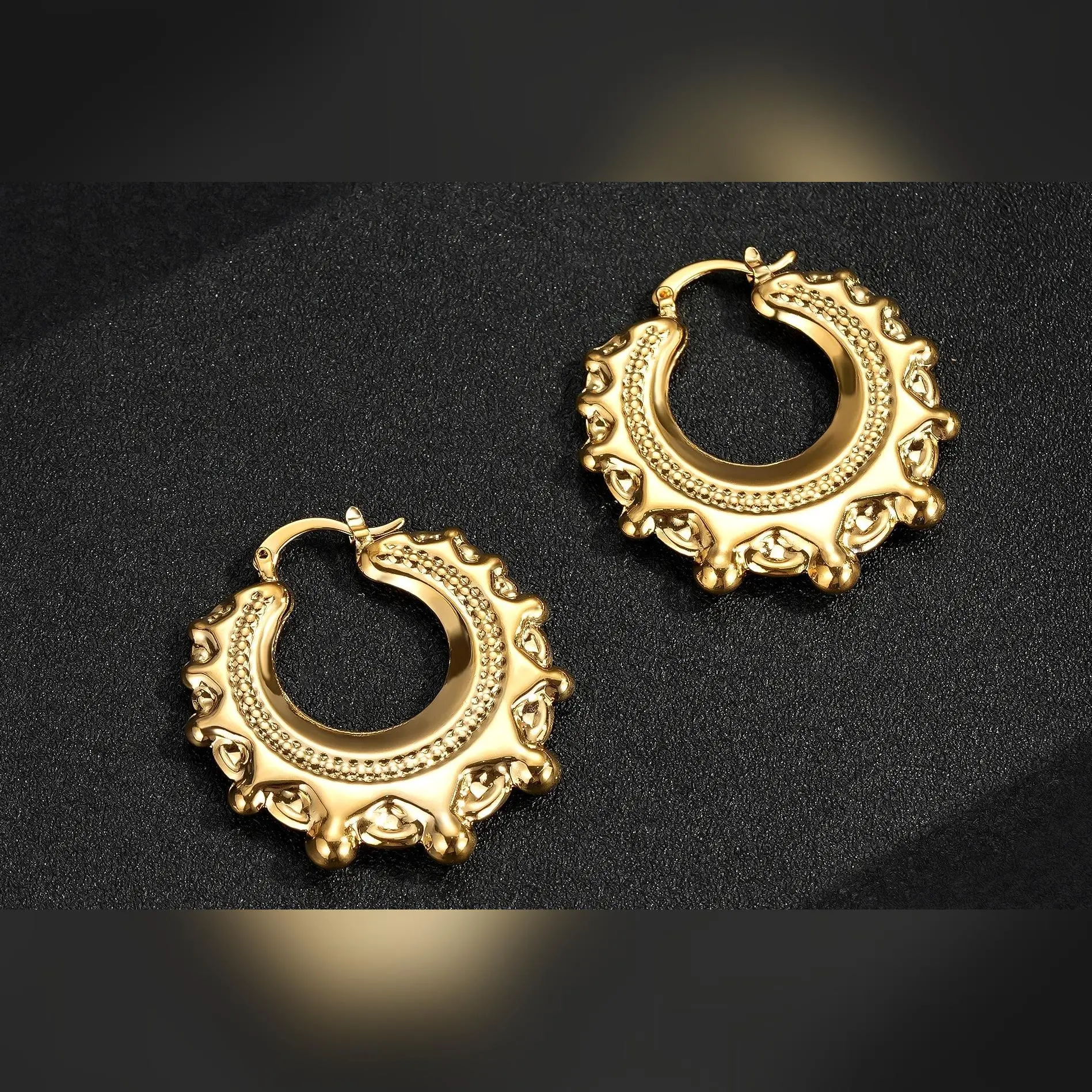 New Round Gypsy Creole Earrings - Available in 20mm & 40mm