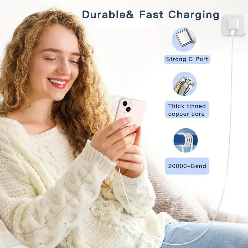 Product Introduction of 1Pc/3Pcs/5Pcs  USB C to USB C Charger And Data Cable With Cable Length 1M(3.3Ft)/2M(6.6Ft) for Android, Samsung, Apple Iphone 15/16/Pro/ProMax /Plus, iPad Pro, MacBook Air, Smart Tablets, Smartphone Fast Charging Cable For all Smart  Cellphone Electronic 32