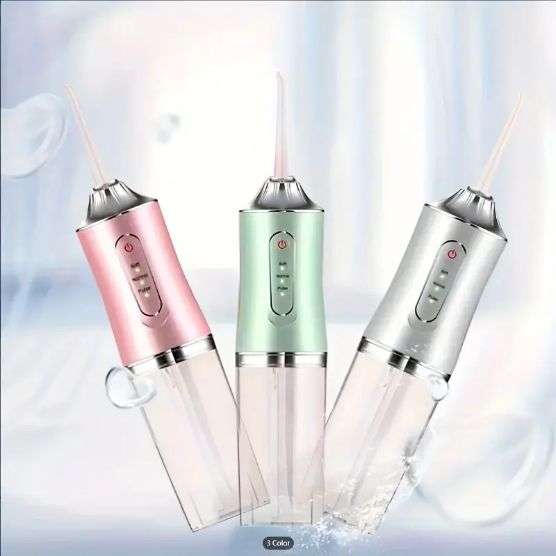 Electric Water Flosser, Intelligent Chip For Precise Pressure Control, 360 Degree Rotatable Nozzle, Oral Irrigator For Deep Teeth And Gum Cleaning, Available In Coral Powder & Mint Green Christmas Gift 0