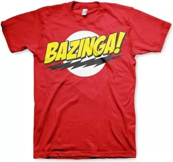 The Big Bang Theory Bazinga Super Logo Menswear Medium T-Shirt 4
