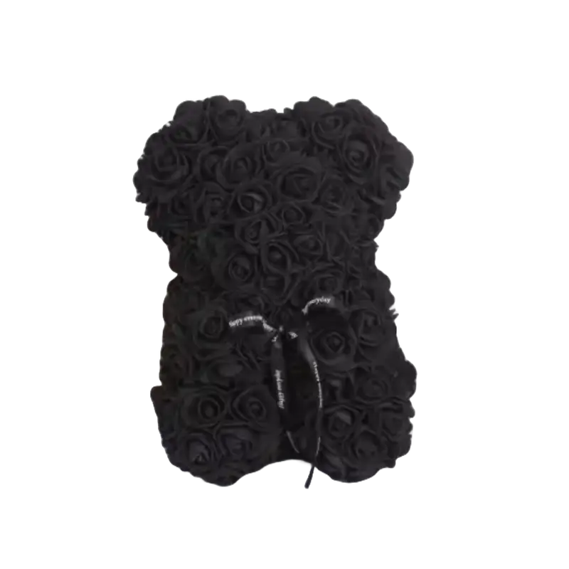 25cm Artificial Rose Bear Fake Flowers Romantic Bear Birthday Wedding Christmas Gift Decor Decorative Fruit Plants Ornaments 4