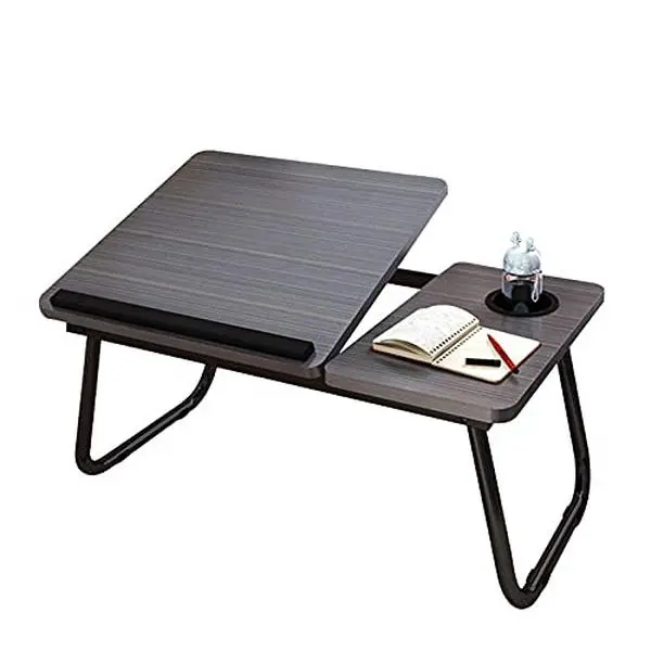 Laptop Bed Table, Bed Desk with Foldable Legs & Cup Slot, Adjustable Trays, Reading Book Holder Notebook Laptop Stand Laptop Tray for Bed, Sofa,Terrace,Carpet, Black furniture table  mountain coffee  tables modern  table portable adjustable  table