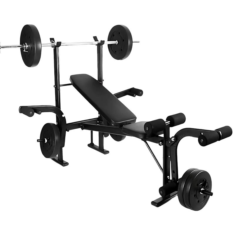 STRONGWAY™ Multi Gym - Adjustable Weight Bench with Barbell Rack (Foldable) 1