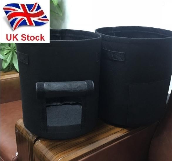 UK Seller 4/7/10 Gallon Potato Grow Planter Bags Vegetable Planting Bag Fabric Pot Onion 2