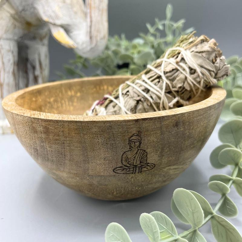 Wooden Smudge and Ritual Offerings Bowl 8