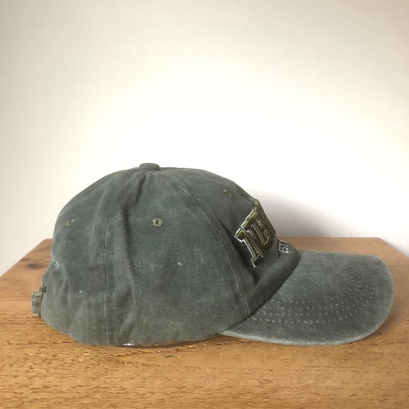 Adjustable Unisex Baseball Cap with New York Embroidered Design and Washed Green / Grey Effect cap cute 4