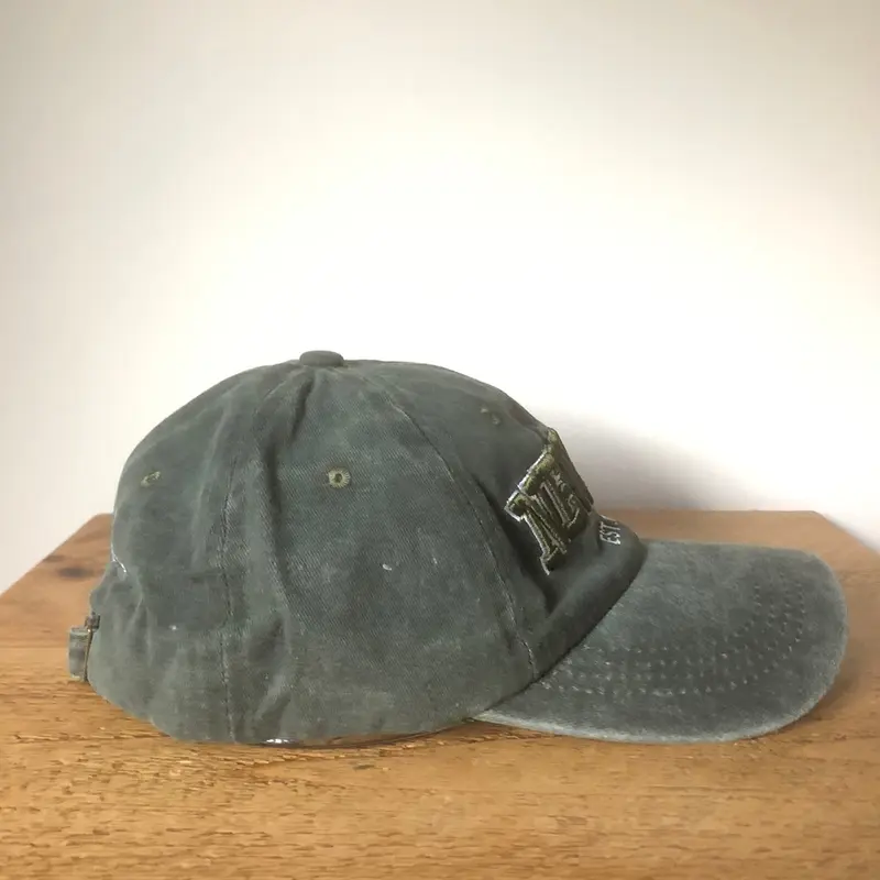 Adjustable Unisex Baseball Cap with New York Embroidered Design and Washed Green / Grey Effect cap cute 4