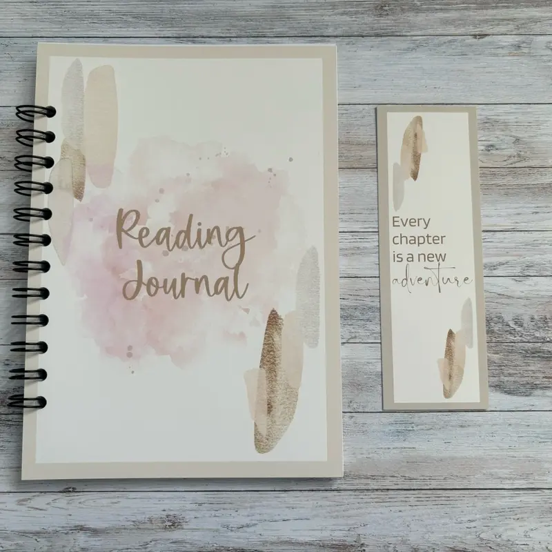 Reading Journal 5 Different Covers To Choose From & 3 Different Styles. Custom Book Journal. 8