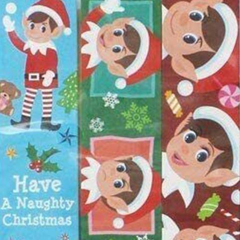 100 Elf Paper Chains Elves Behavin' Badly Christmas Decoration Craft Fun Create Pack Colorful Ornaments Print Sticker 2