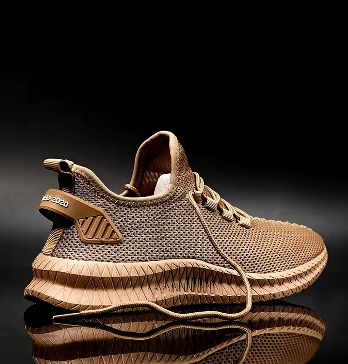 Men's Non-Slip Casual Sneakers Breathable Outdoor Jogging Training Hiking Sports Running Outdoor  Weave Knit Lace Up Shoes Footwear Closed