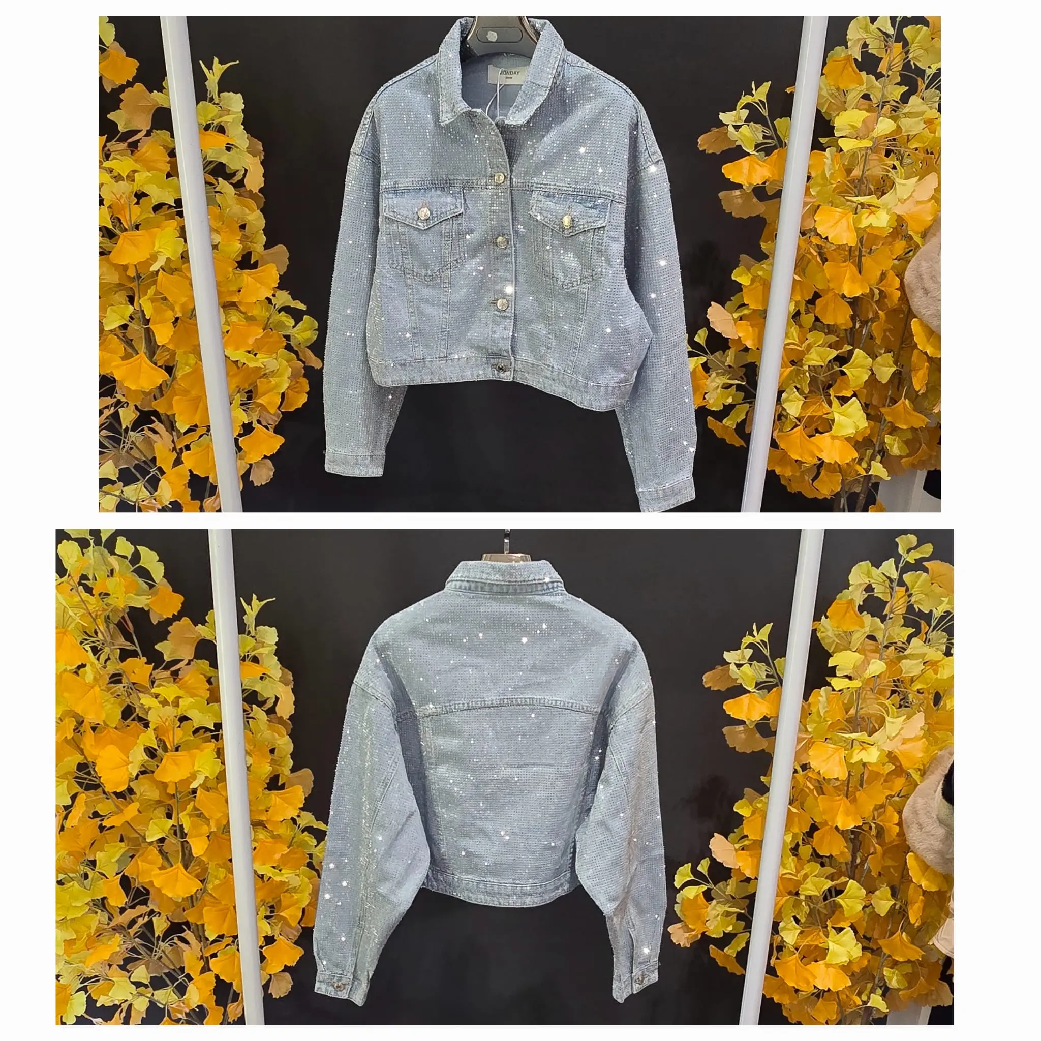 DIAMONTE JEANS JACKET UPTO UK SIZE 6-14