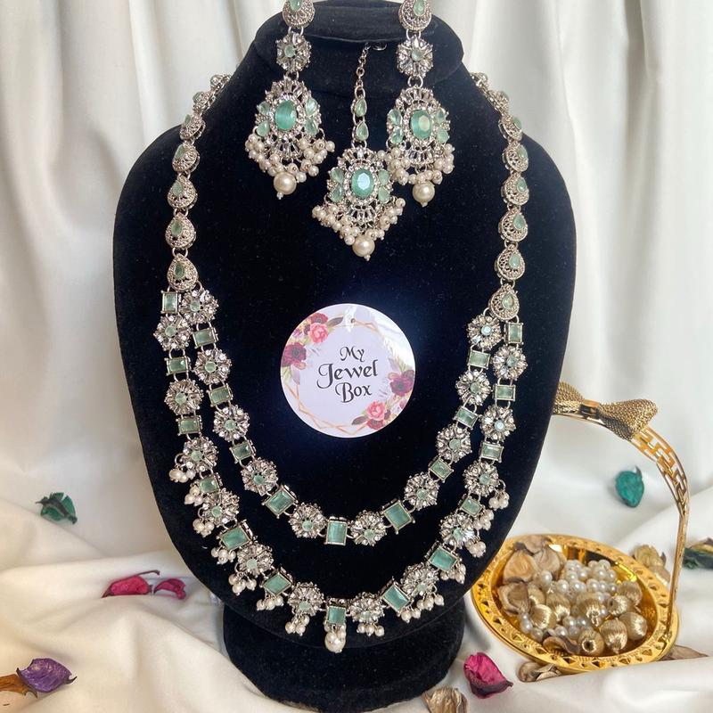 SOHA elegant Two layered mala  set with earring 5