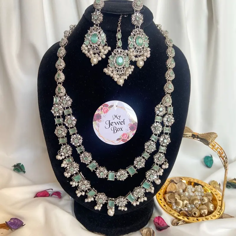 SOHA elegant Two layered mala  set with earring 4