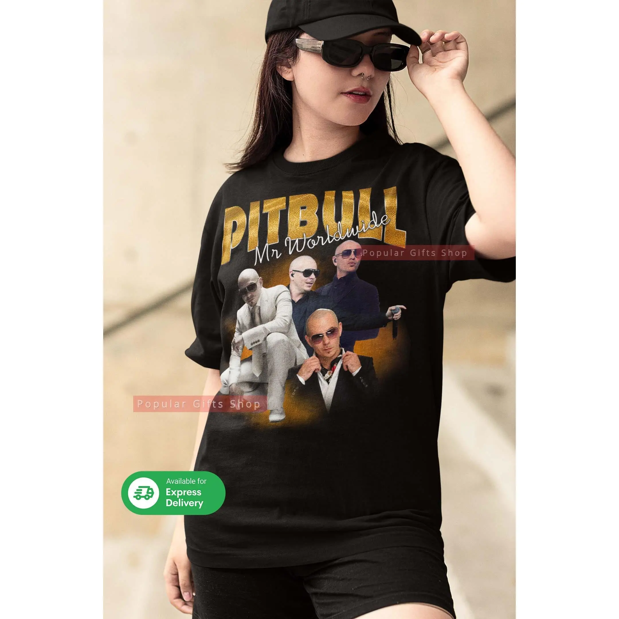 Pitbull Mr Worldwide Vintage Unisex T-Shirt, Vintage Pitbull Mr Worldwide Shirt, Bootleg Graphic Tee, Birthday Gift, All Weather Clothing, Size Available Up To 3XL