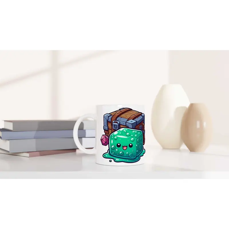 Gelatinous AndMimic 11oz Ceramic Mug Beverage Drinkware Coffee Cup Glossy Stylish Washable Reuse Reusable Printed 1