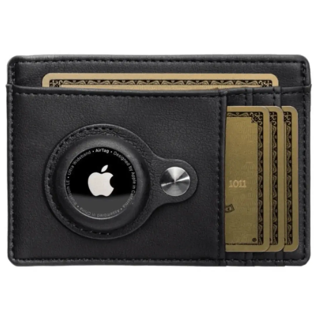 Men’s Luxury Leather AirTag Wallet - RFID Blocking Pop-up Card Holder, Slim & Stylish Travel Accessory, Perfect Gift for Him men's