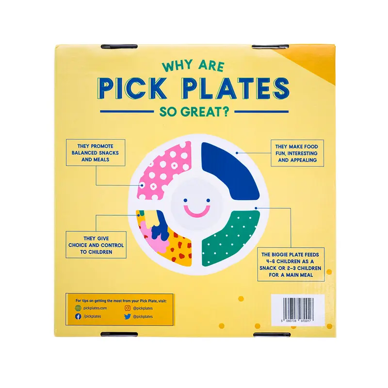 Pick Plate Biggie - Divided Plate for Fussy Eaters 1