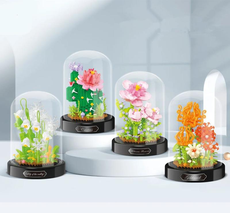Micro Flower Building Blocks Mini Bricks Particles Eternal Life Flowers Home Decoration Assembling Puzzle Toy Children Gift 4