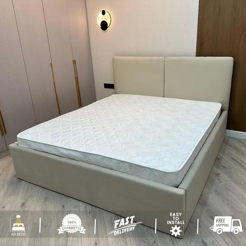 2025 Straight Edge Optional Ottoman Bed - ABBEDS #B91 0