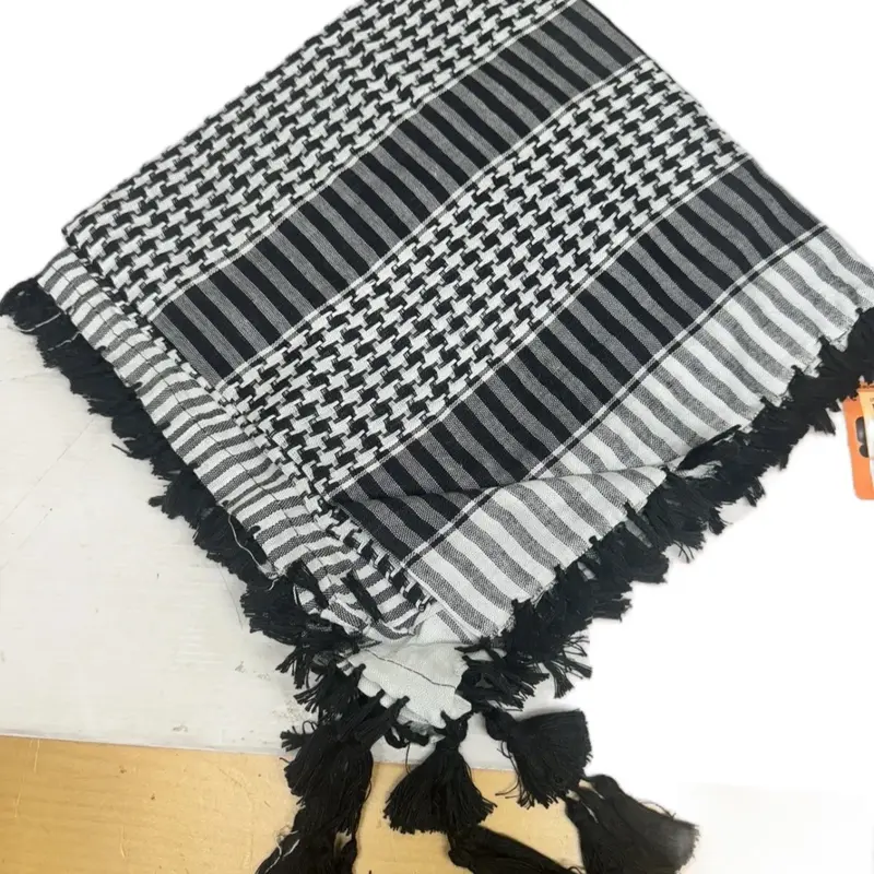 White & Black Head Scarf Wrap For Mens/Boys 1