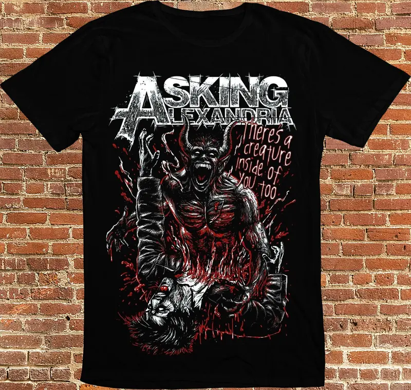 Asking Alexandria American Heavy Metal Hardcore Rock Music Band Cool Tee T-shirt 1