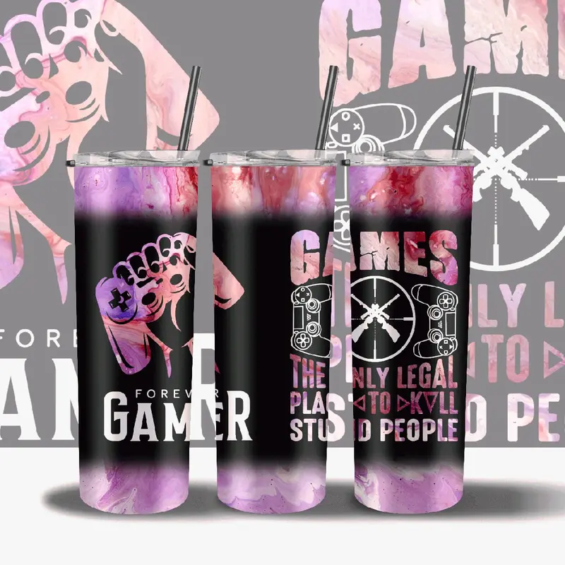 MBCUK Gamer 20oz Insulated Tumblers - Perfect for Gaming Enthusiasts - Bottles, Drinkware 5