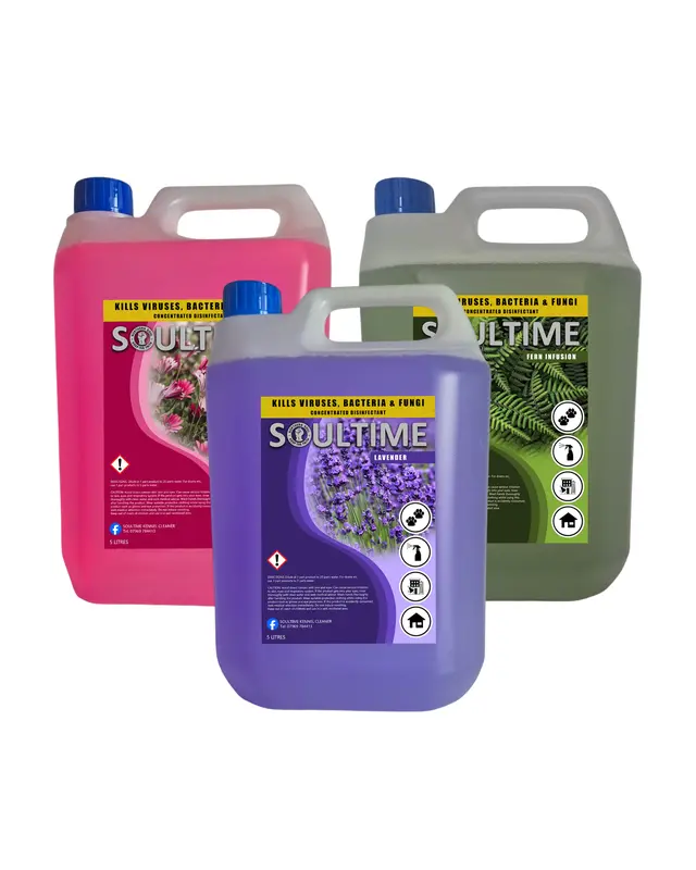 SOULTIME All in One Cleaner - Vanilla Berry - 5 Litres | Pet Safe Disinfectant | Scented All-Purpose Cleaner 1