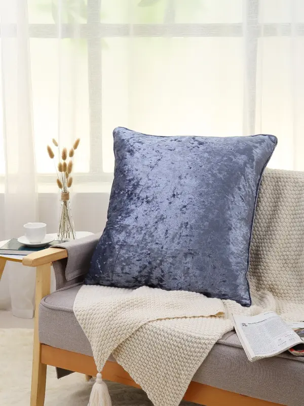 Velvet Soft Decorative Square Cushion Cover 60x60cm , Available in 12 Colours 5