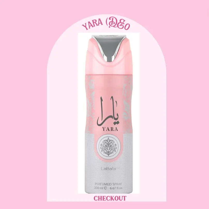 Yara Pink Deodorant Body Spray for Women 200 ml Body Care Floral Vanilla