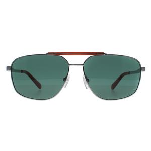 Guess Sunglasses GU00054 08N Shiny Gunmetal Green for Male - Mens Sunglasses - Menswear