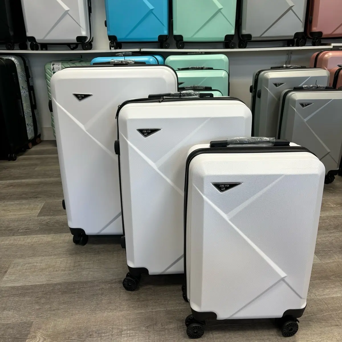 ATL Origami White ABS Material Suitcase 28/24/20 Inch with 4 360 Wheels