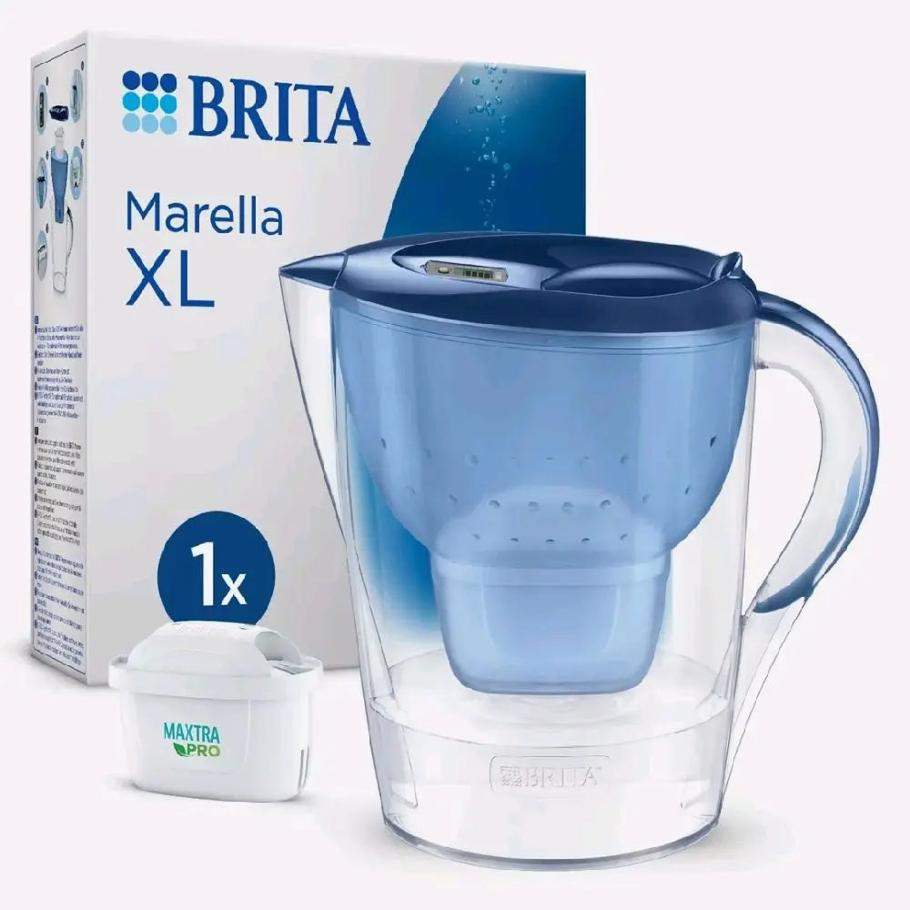 BRITA Marella XL Water Filter Jug Blue (3.5L) incl. 1x MAXTRA PRO All-in-1 cartridge -larg